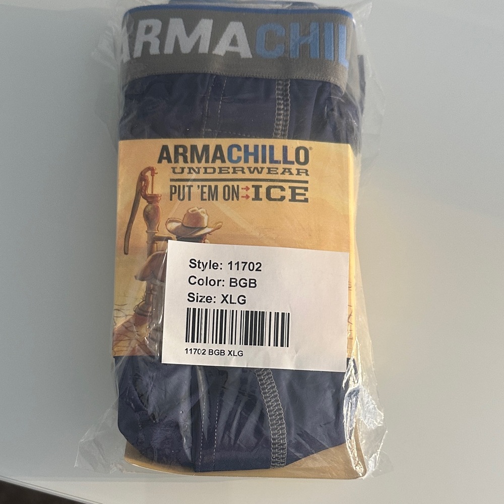 Duluth Trading Co Armachillo Blue Boxer Briefs